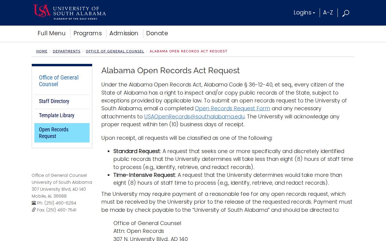 Monroe County court records Alabama open records process