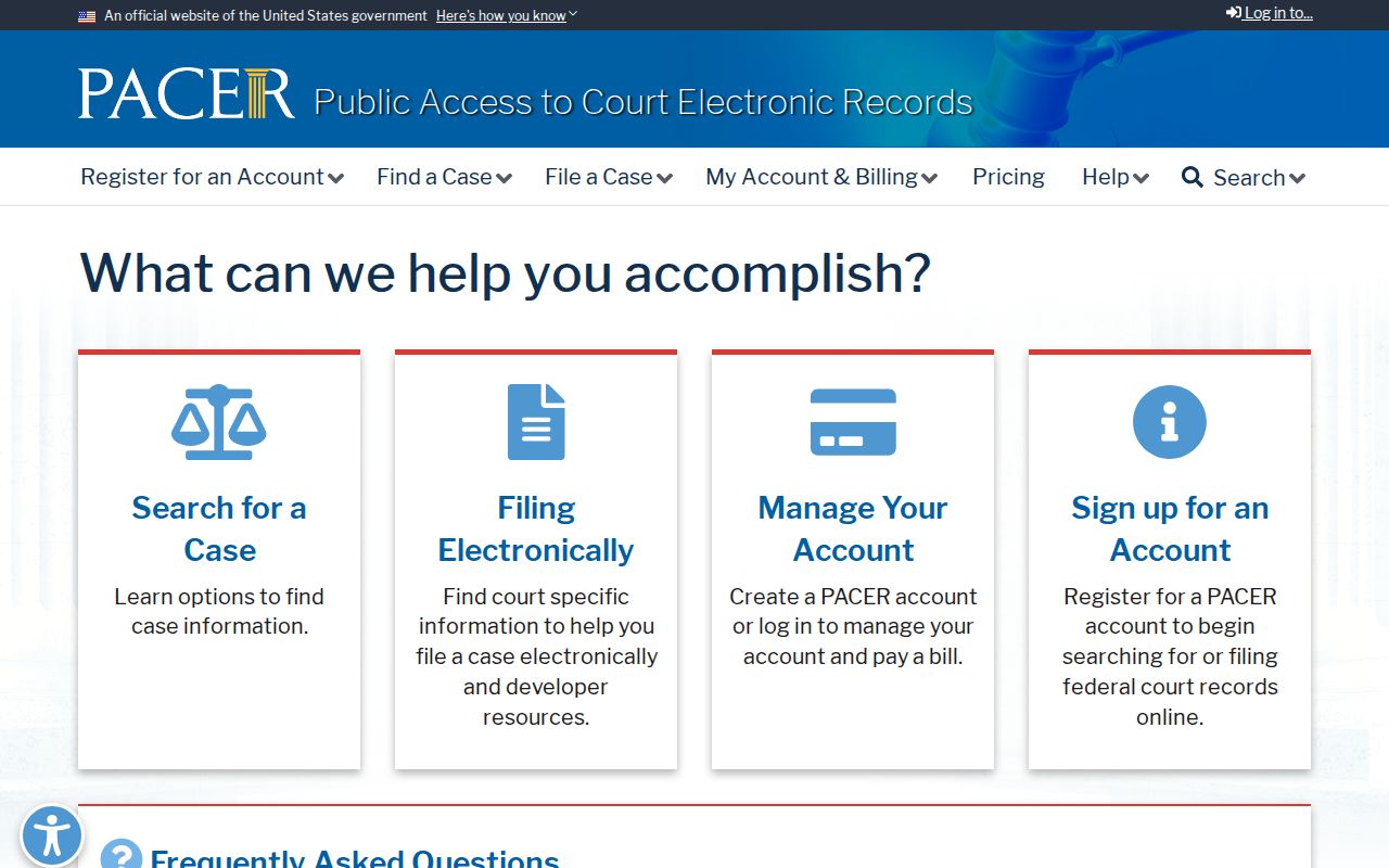 Monroe County criminal court records PACER federal case access