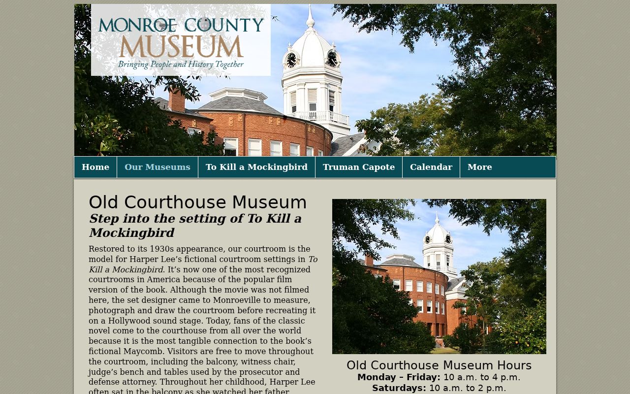 Monroe County court records history at the Old Courthouse Museum