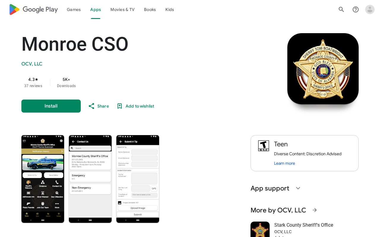 Monroe County warrant records sheriff app Google Play source
